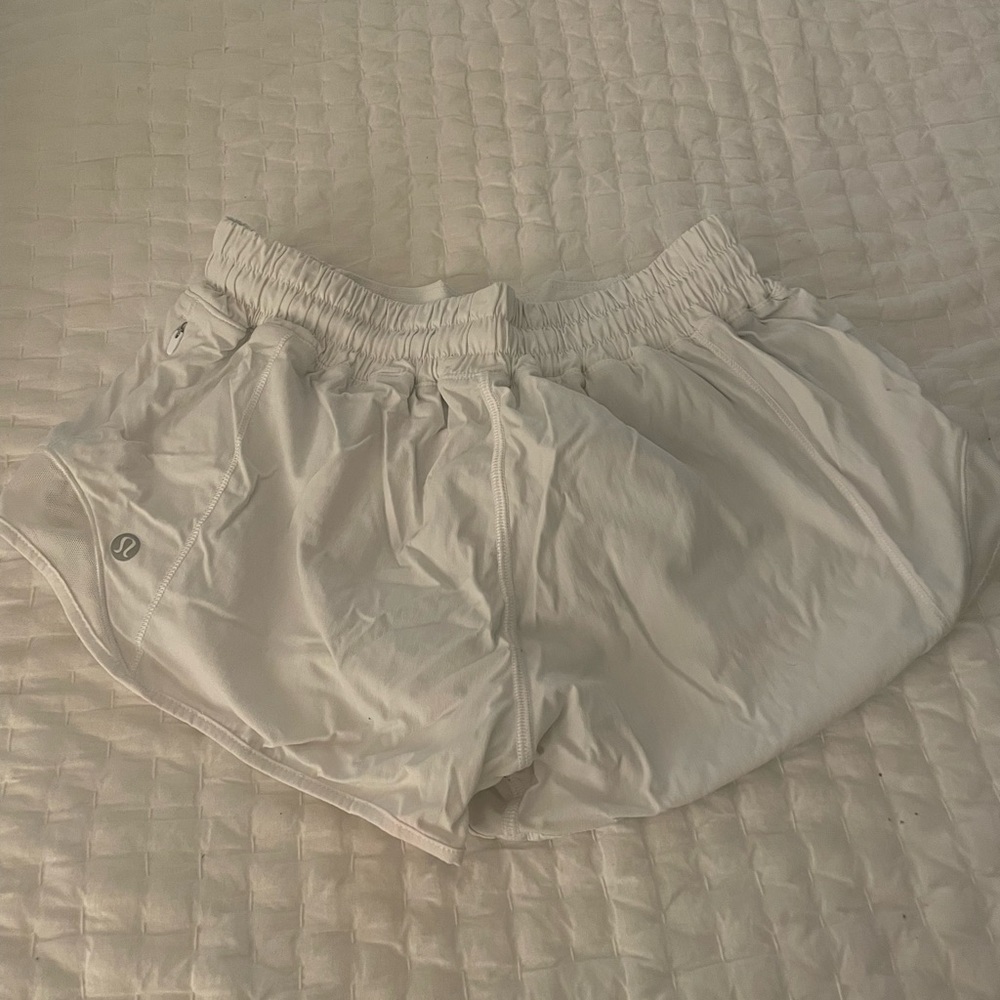 Size 4 white Lululemon shorts